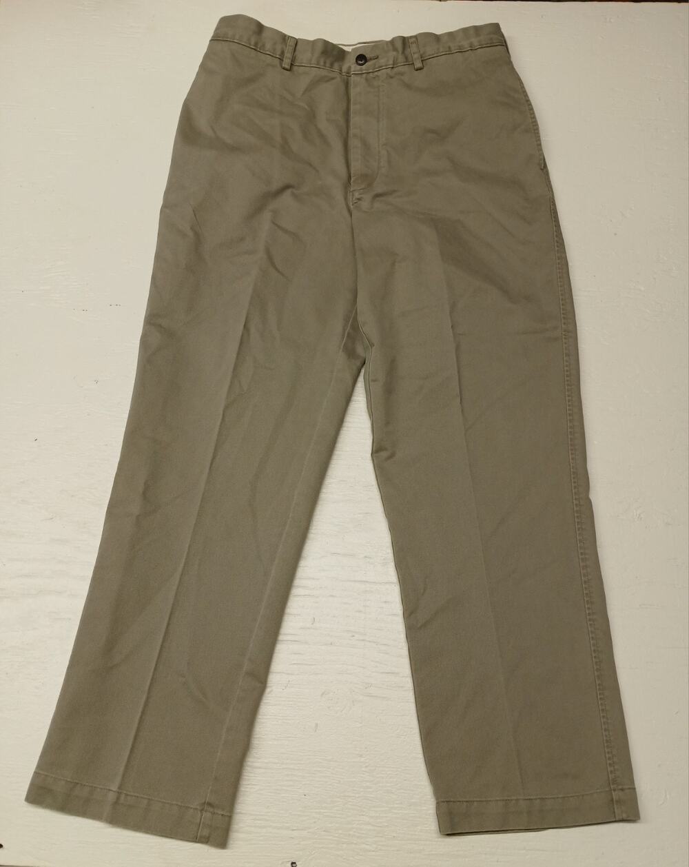 Roundtree & Yorke (34x30) Beige Vintage Wide Leg Khaki Pants
